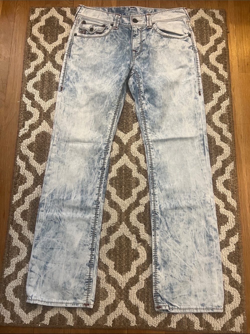 True religion Light Wash Acid Wash Jeans